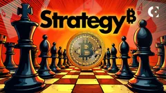 Стратегия Майкла Сейлора продаёт 32 BTC за $2,5 млн, при этом MSTR падает на 7%